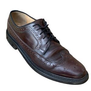Vintage SEARS Men's 12 D Sears Oxford Oxblood Leather dress shoes Wingtip